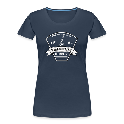 Frauen Premium Bio T-Shirt -power- - Navy