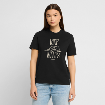 Unisex Bio-T-Shirt CREATOR -ride the waves- - Schwarz