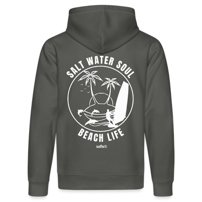 Unisex Bio-Hoodie DRUMMER -salt water soul- - Anthrazit