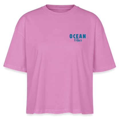 Frauen Boxy Bio-T-Shirt Nova -happiest- - Pink
