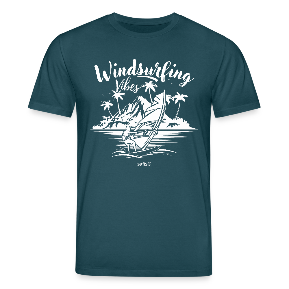 Unisex Bio-T-Shirt CREATOR -Windsurfing Vibes- - Dunkles Petrol