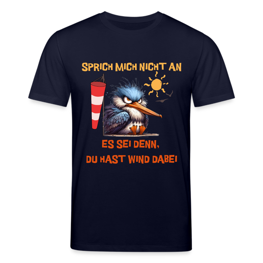 Männer Bio-T-Shirt -sprich mich nicht an- - Navy