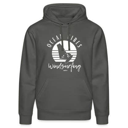 Unisex Bio-Hoodie DRUMMER -ocean vibes sunset- - Anthrazit