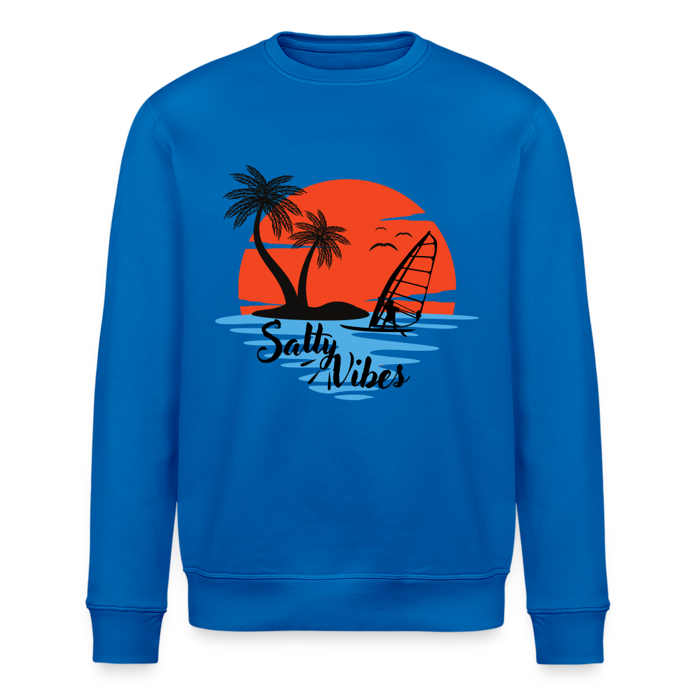 Unisex Bio-Sweatshirt -salty vibes- - Königsblau