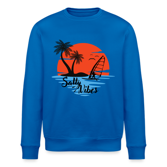 Unisex Bio-Sweatshirt -salty vibes- - Königsblau