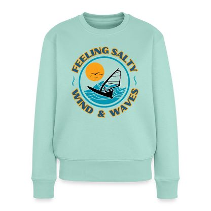 Frauen Premium Pullover -feeling salty- - Mint 