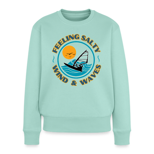 Frauen Premium Pullover -feeling salty- - Mint 