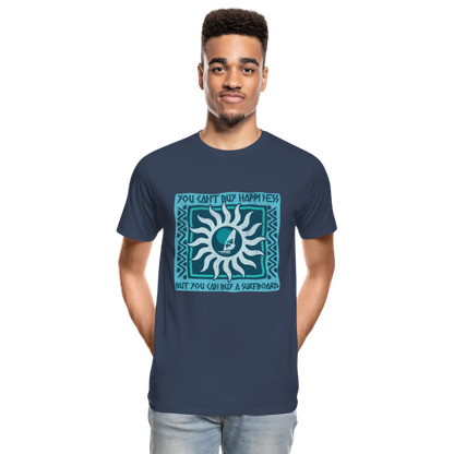 Männer Premium Bio T-Shirt -buy happiness- - Navy