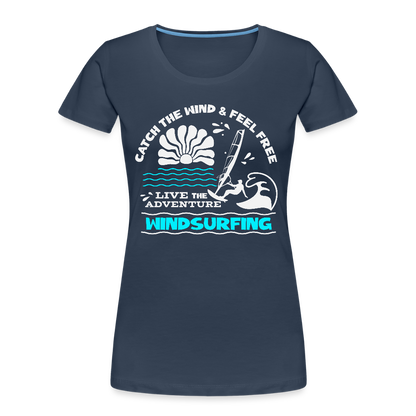 Frauen Premium Bio T-Shirt -adventure- - Navy