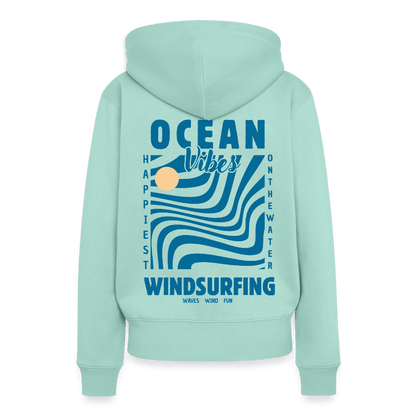 Frauen Premium Hoodie -happiest- - Mint 