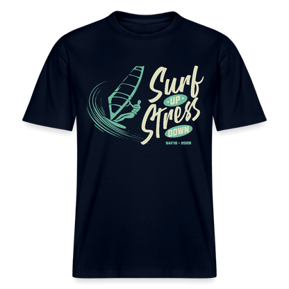  Lässiges Windsurf T-Shirt Unisex – Bio Baumwolle Schwarz surf up