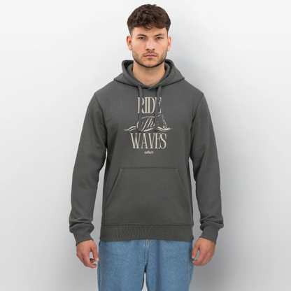 Unisex Bio-Hoodie DRUMMER -ride the waves- - Anthrazit