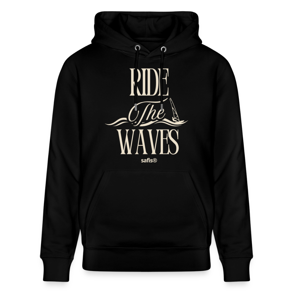 Unisex Bio-Hoodie CRUISER -ride the waves- - Schwarz