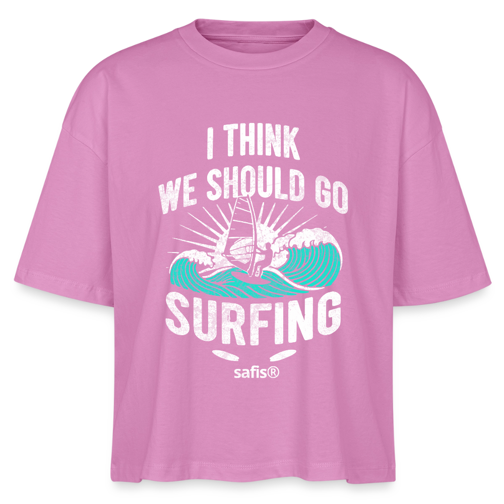 Windsurf Shirt Frauen Boxy Bio-T-Shirt Nova -surfing- - Pink safis®