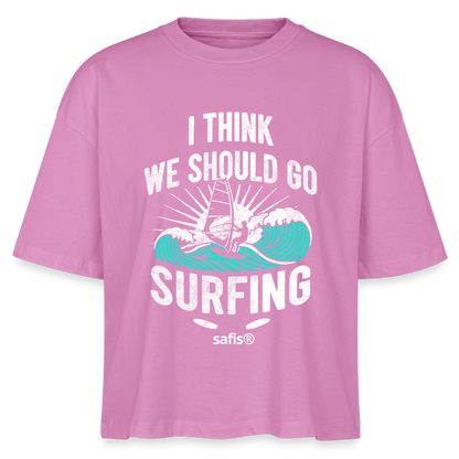 Windsurf Shirt Frauen Boxy Bio-T-Shirt Nova -surfing- - Pink safis®