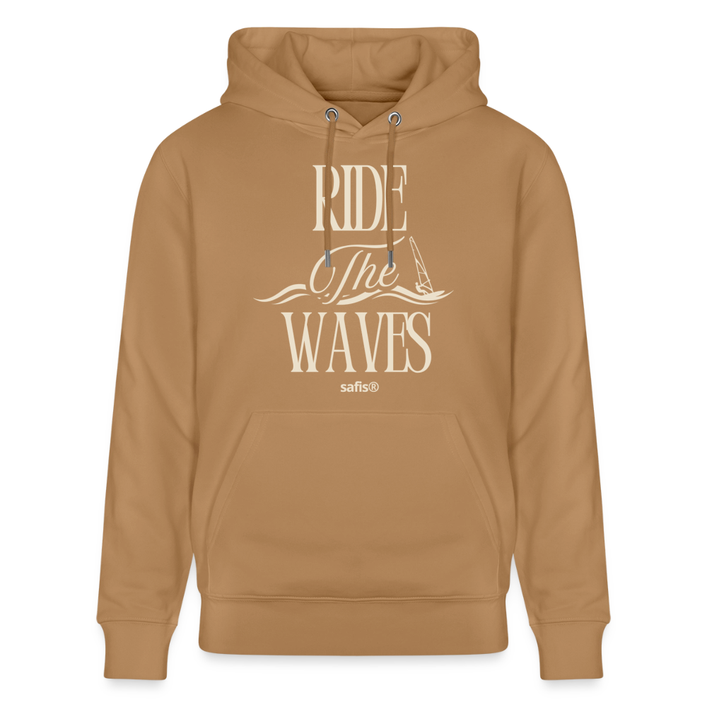 Unisex Bio-Hoodie CRUISER -ride the waves- - Karamell 