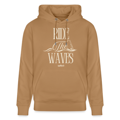 Unisex Bio-Hoodie CRUISER -ride the waves- - Karamell 