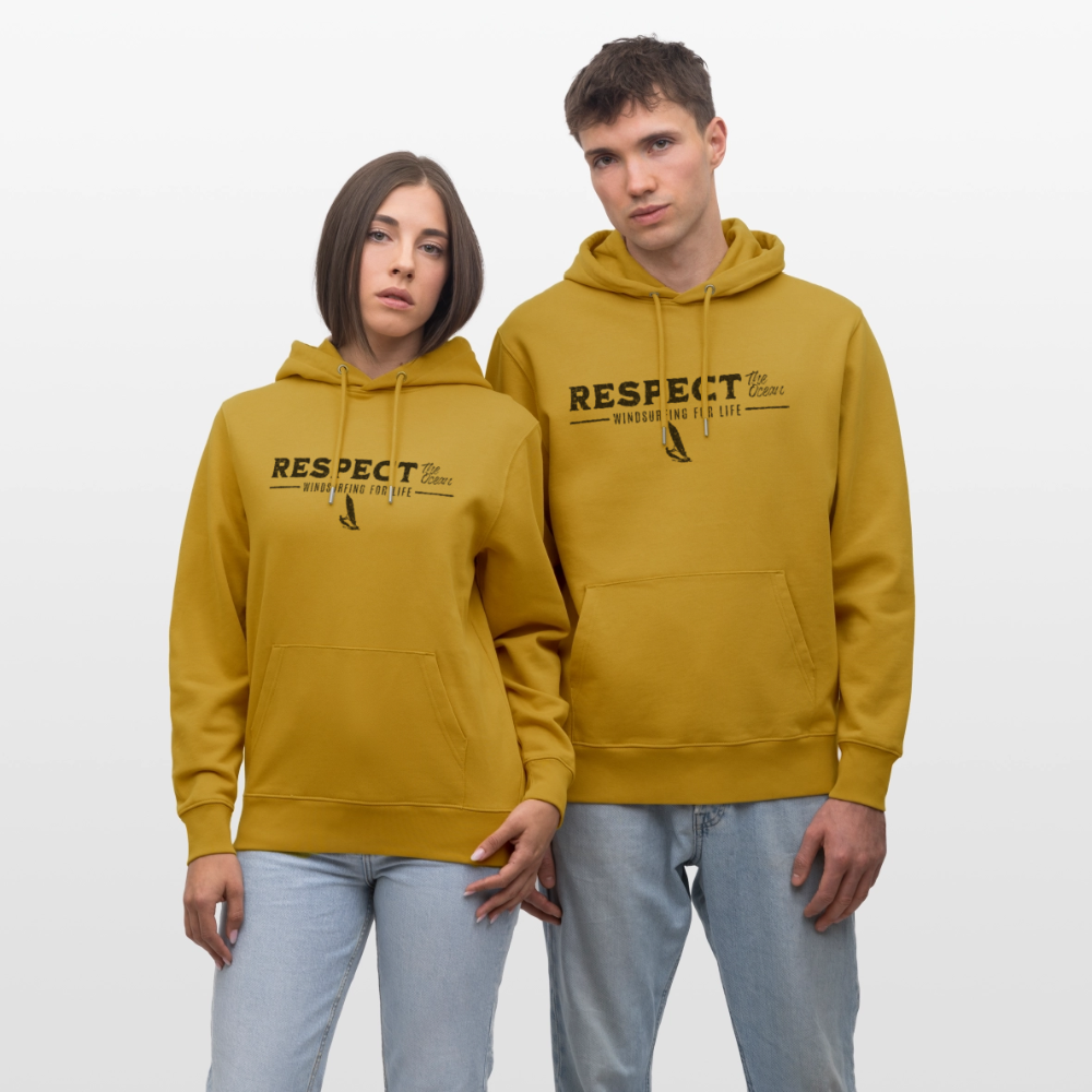 Unisex Bio-Hoodie CRUISER -respect- - Ocker
