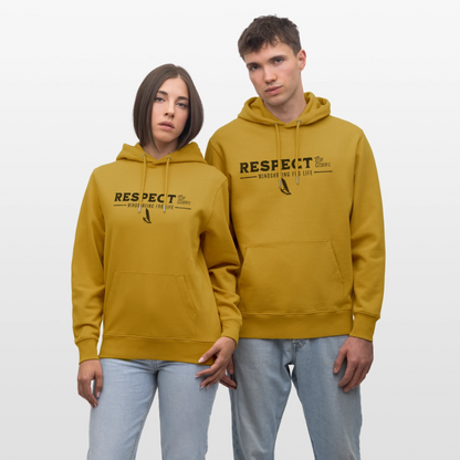 Unisex Bio-Hoodie CRUISER -respect- - Ocker