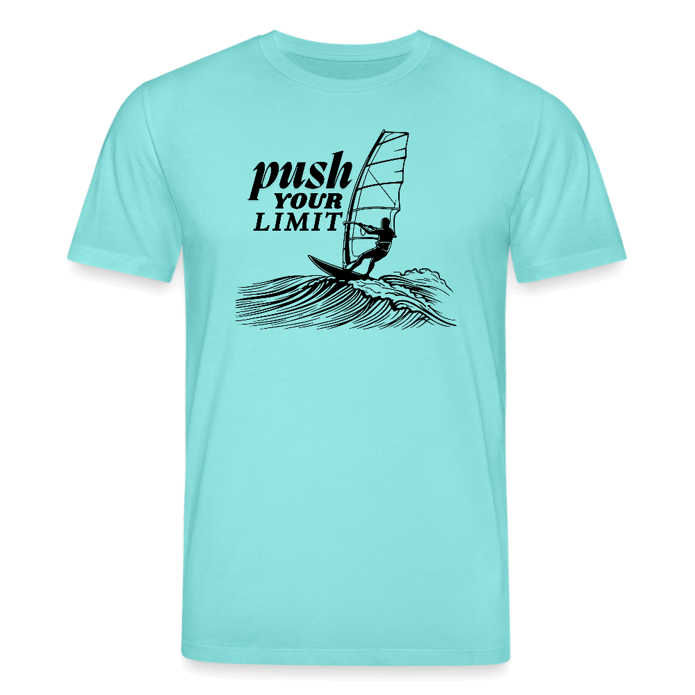 Unisex Shirt push – ideal für Windsurferinnen. - Poolblau