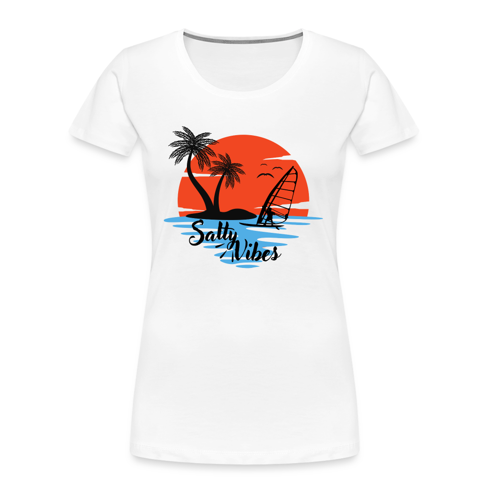 Frauen Premium Bio T-Shirt -salty vibes- - Weiß