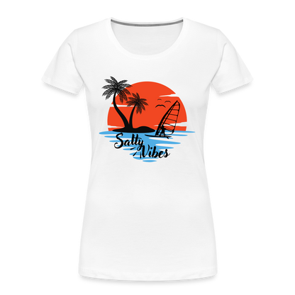 Frauen Premium Bio T-Shirt -salty vibes- - Weiß