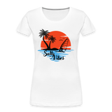 Frauen Premium Bio T-Shirt -salty vibes- - Weiß