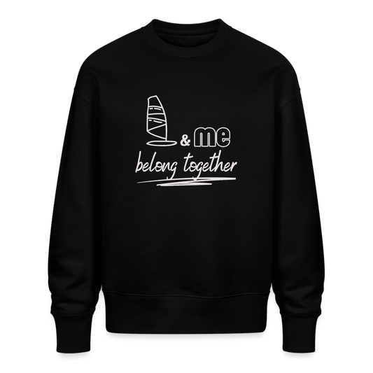 Unisex Oversize Bio Pullover -belong together- - Schwarz