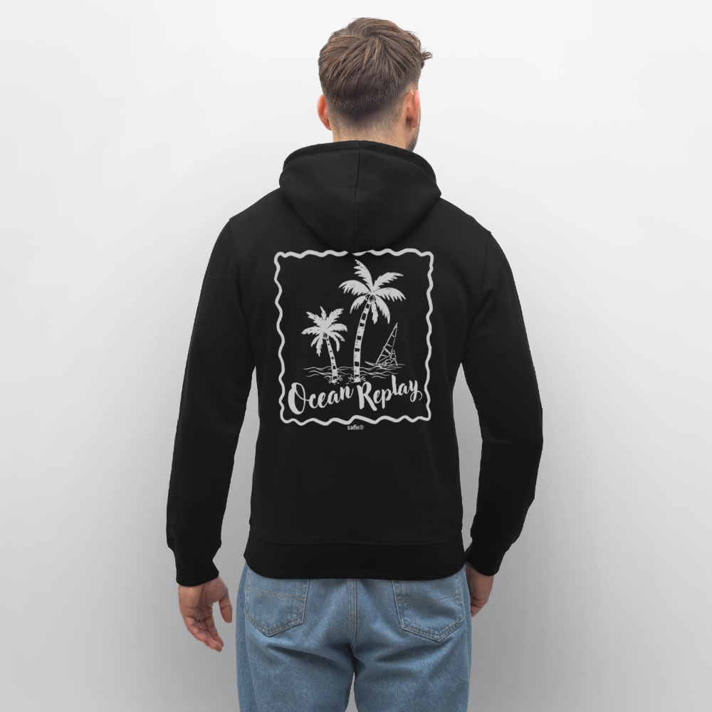 Unisex Bio-Hoodie DRUMMER -ocean replay- - Schwarz