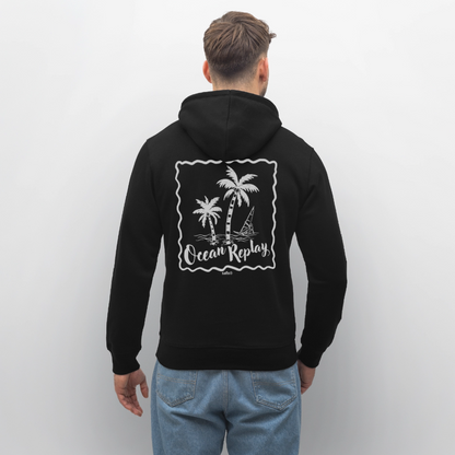 Unisex Bio-Hoodie DRUMMER -ocean replay- - Schwarz