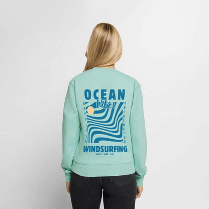 Frauen Premium Pullover -happiest- - Mint 
