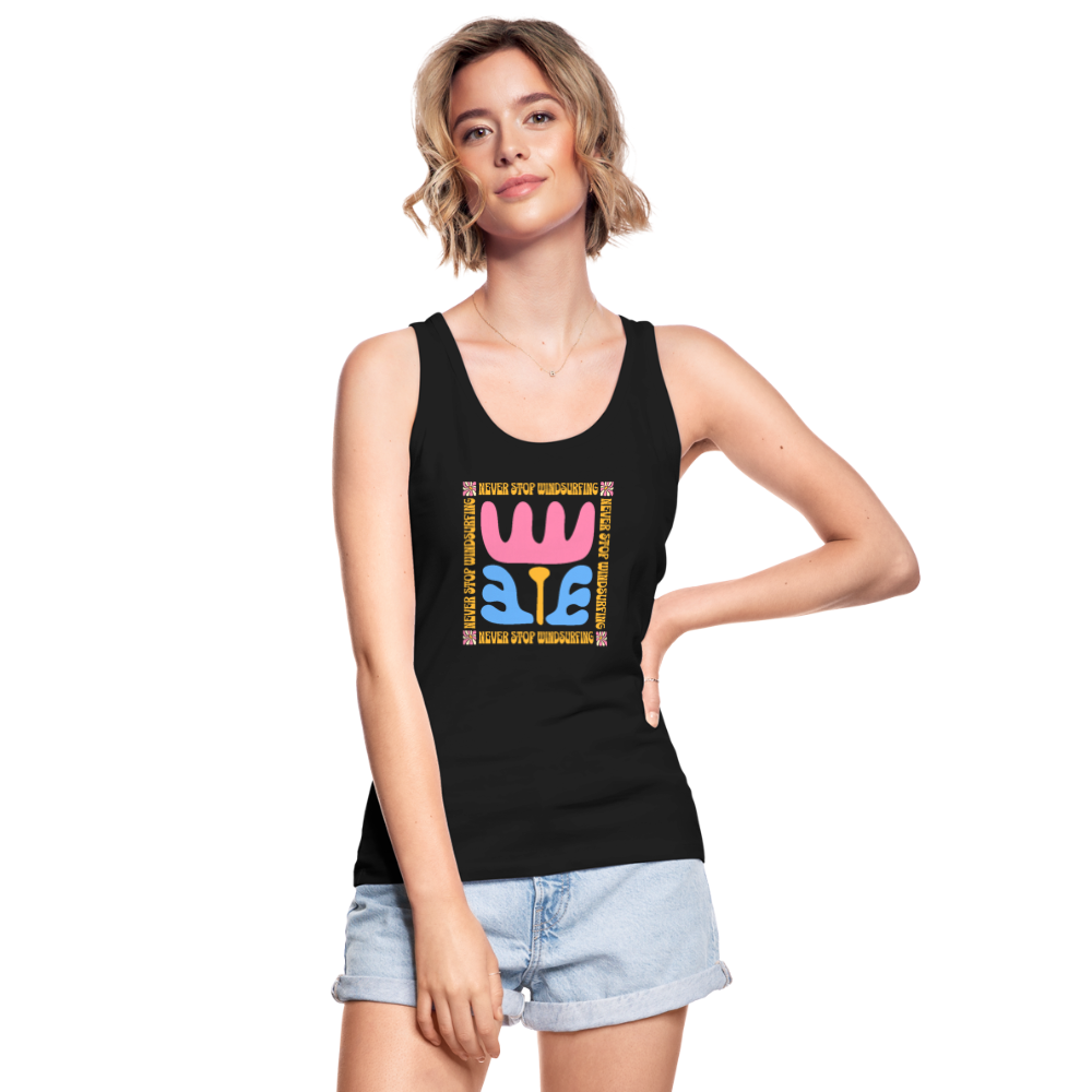 Frauen Bio Tank Top -wavy- - Schwarz