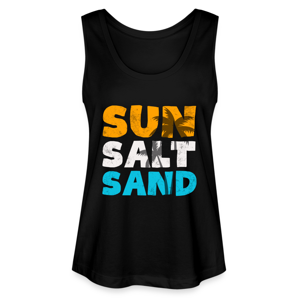 Frauen Bio Tank Top MINTER -sun salt sand- - Schwarz