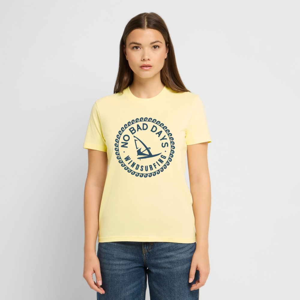 safis Frauen Windsurf Bio-T-Shirt -no bad days- CRAFTER - Creme