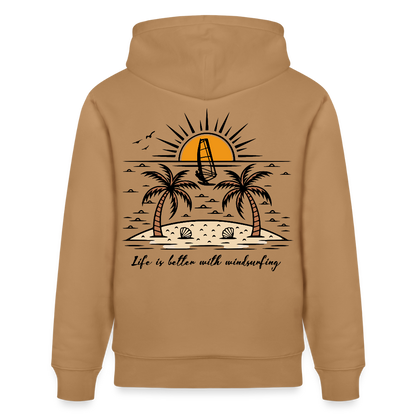 Unisex Bio-Hoodie CRUISER -better life- - Karamell 