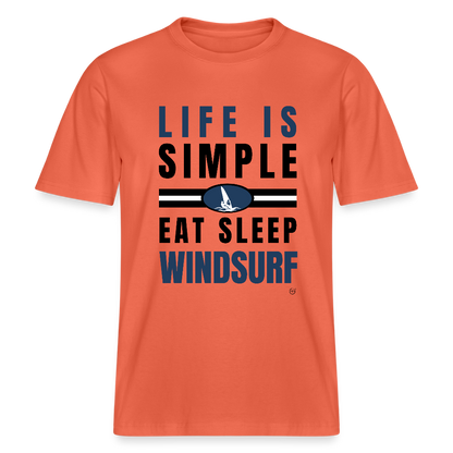 Relaxed Fit Unisex Bio-T-Shirt - Hellrot