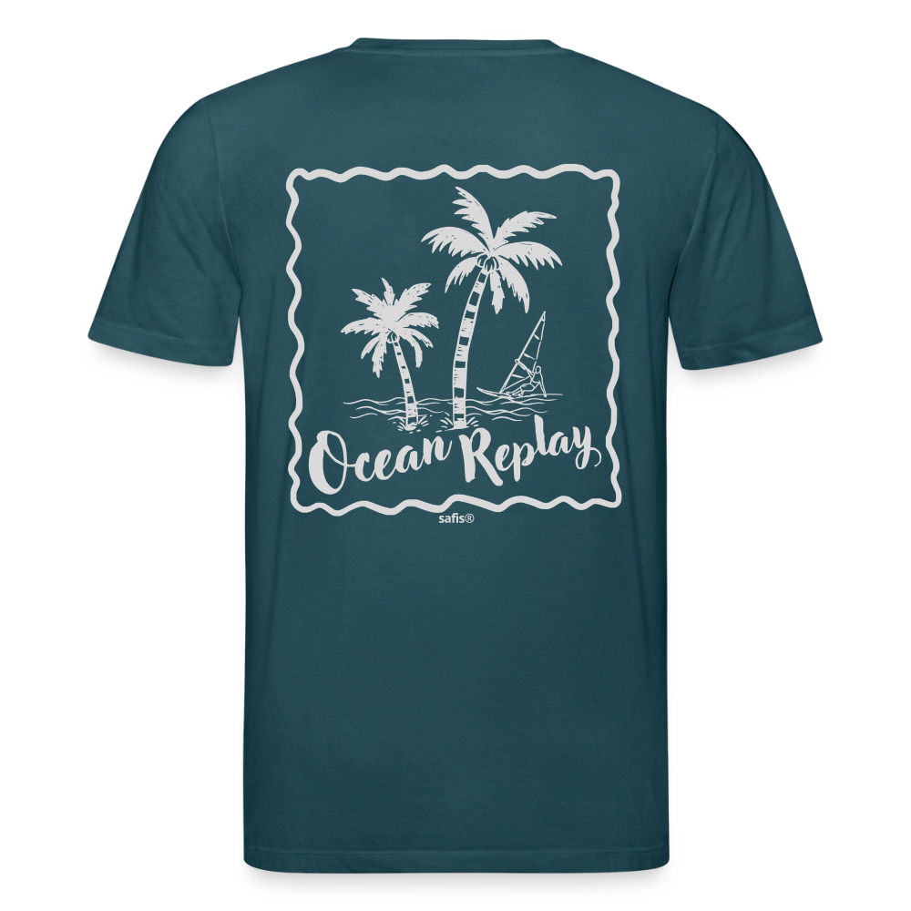 safis® Windsurf Bio-T-Shirt Creator -Ocean replay- - Dunkles Petrol