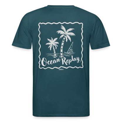 safis® Windsurf Bio-T-Shirt Creator -Ocean replay- - Dunkles Petrol