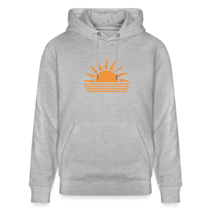 Unisex Bio-Hoodie CRUISER -sunset- - Grau meliert