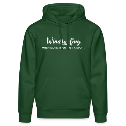 Geschenke Für Windsurfer - Unisex Bio-Hoodie DRUMMER -much more- - Flaschengrün