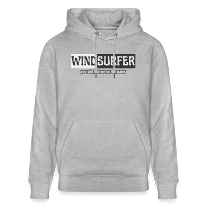 Unisex Bio-Hoodie CRUISER -on the water- - Grau meliert