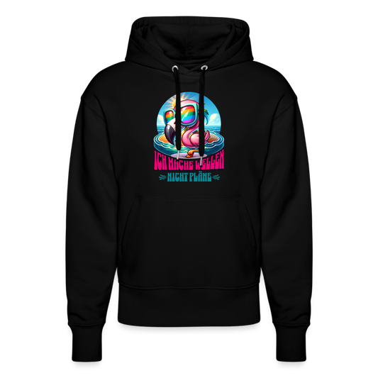 Unisex Relaxed Fit Bio-Hoodie -flamingo- - Schwarz