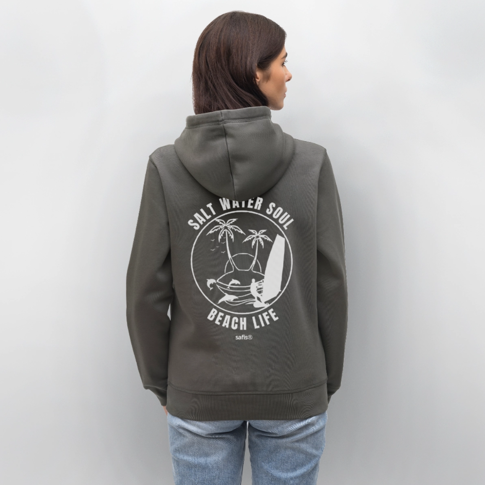 Unisex Bio-Hoodie DRUMMER -salt water soul- - Anthrazit