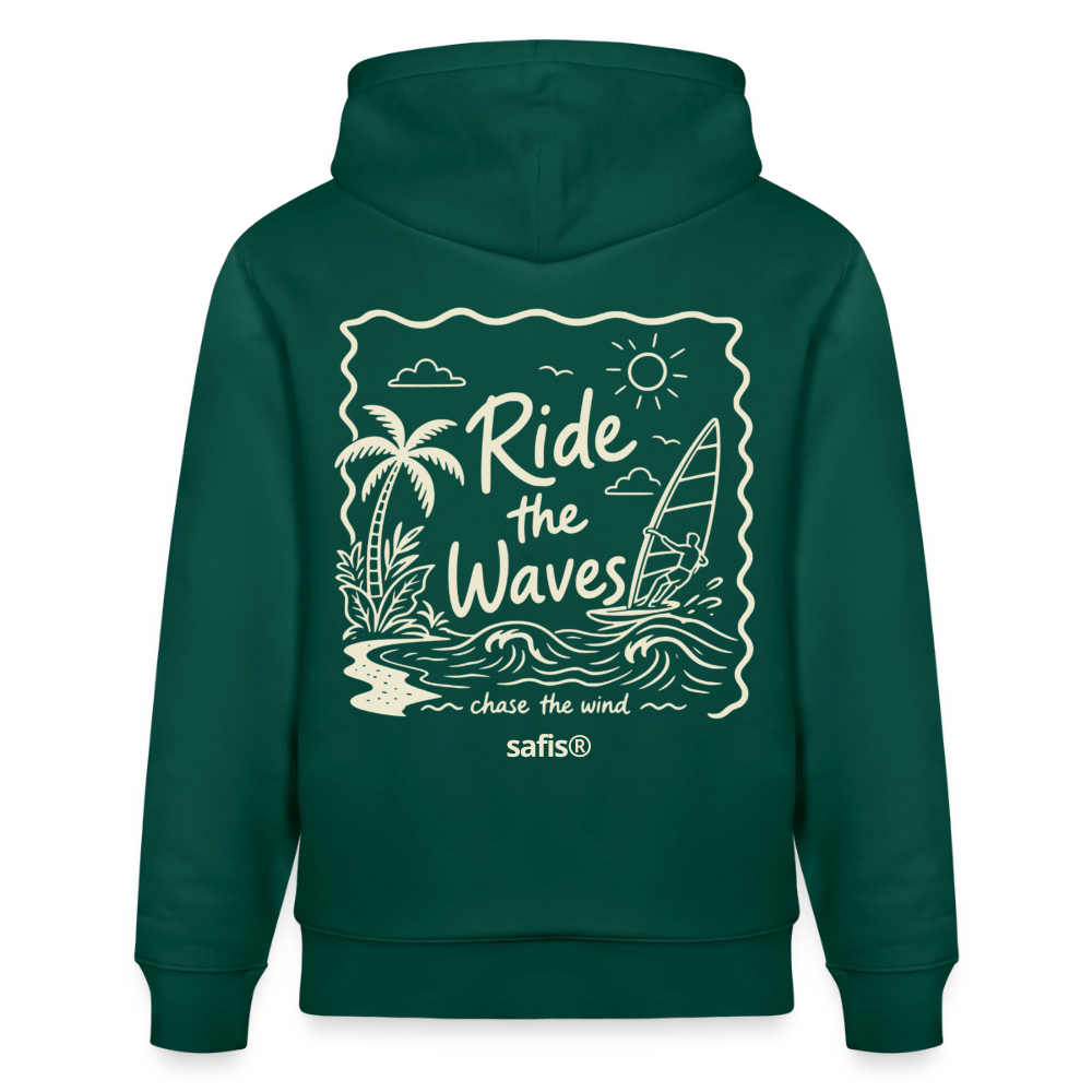 Unisex Bio-Hoodie CRUISER -ride the waves- - Forest