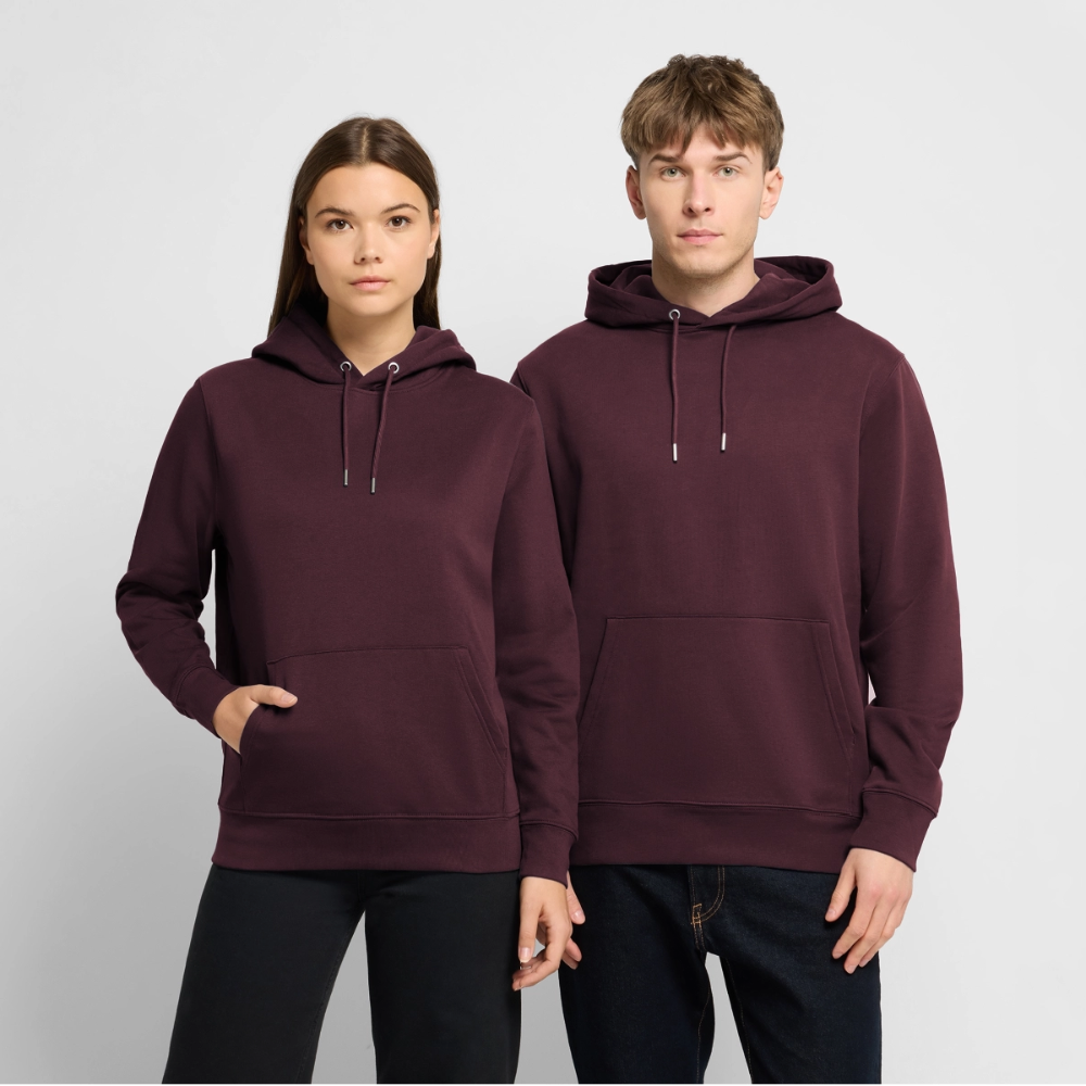 Unisex Bio-Hoodie CRUISER -salt water soul- - Maroon