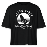 Frauen Boxy Bio-T-Shirt Nova -ocean vibes sunset- - Schwarz