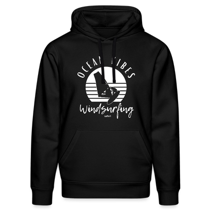 Unisex Bio-Hoodie DRUMMER -ocean vibes sunset- - Schwarz