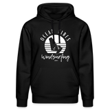 Unisex Bio-Hoodie DRUMMER -ocean vibes sunset- - Schwarz