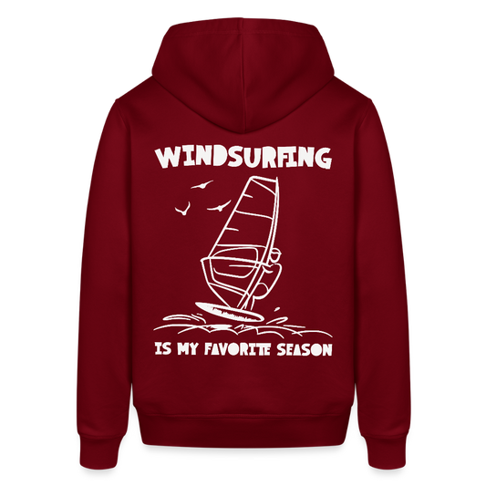 safis® Windsurf Hoodie Unisex Bio-Hoodie -season- - Burgunderrot