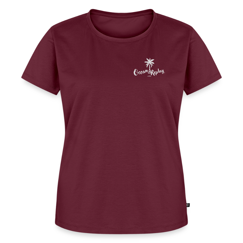 Frauen Premium T-Shirt -ocean replay- - Burgunderrot